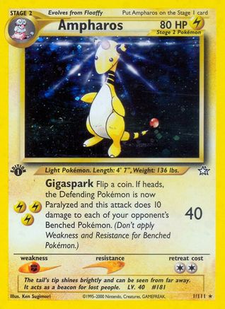Ampharos (1) [Neo Genesis] 1st Edition Holofoil