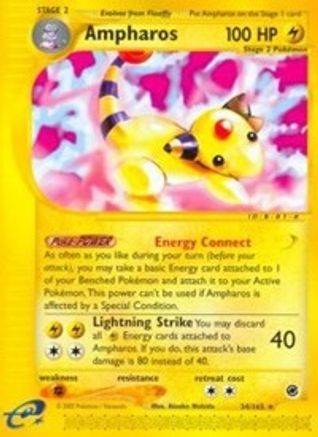 Ampharos (34) (34) [Expedition] Reverse Holofoil