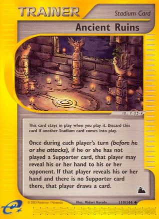 Ancient Ruins (119) [Skyridge] Reverse Holofoil