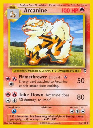 Arcanine (36) [Legendary Collection] Reverse Holofoil