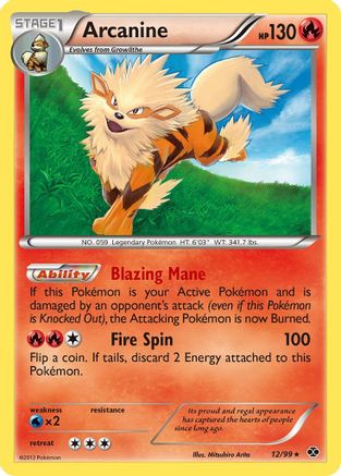 Arcanine (12) (12) [Next Destinies] Reverse Holofoil