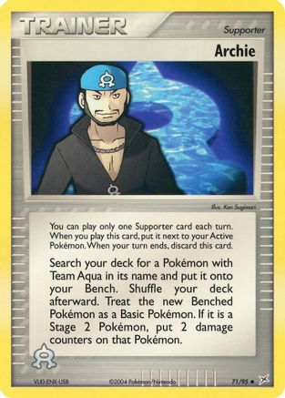 Archie (71) [Team Magma vs Team Aqua] Reverse Holofoil