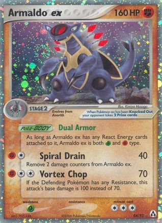 Armaldo ex (84) [Legend Maker] Holofoil