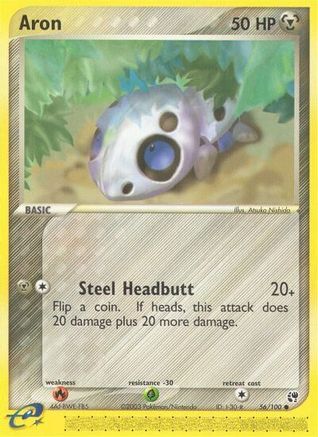 Aron (56) [Sandstorm] Reverse Holofoil
