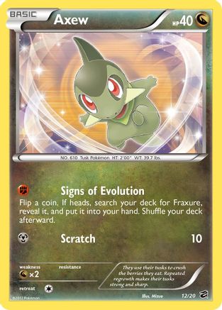 Axew (12) (12) [Dragon Vault] Holofoil