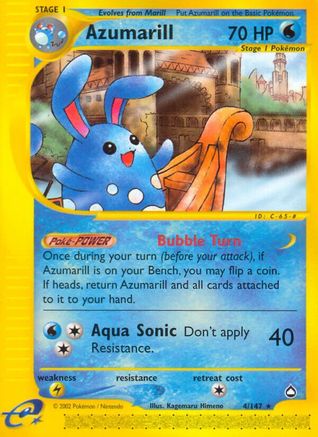 Azumarill (4) [Aquapolis] Reverse Holofoil