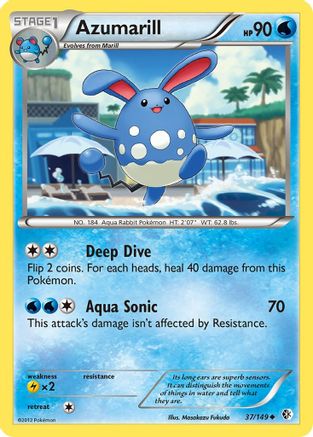 Azumarill (37) [Boundaries Crossed] Reverse Holofoil