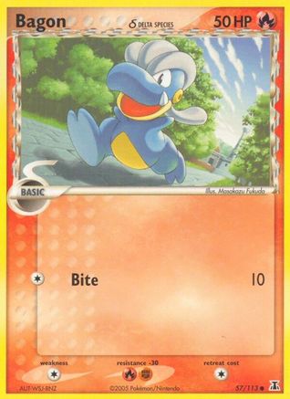Bagon - 057/113 (Delta Species) (57) [Delta Species] Reverse Holofoil