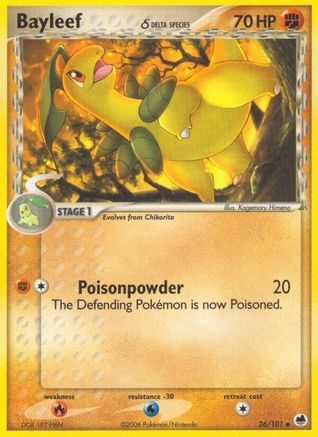 Bayleef (Delta Species) (26) [Dragon Frontiers] Reverse Holofoil