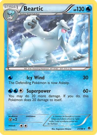 Beartic (31) (31) [Emerging Powers] Reverse Holofoil