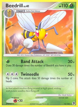 Beedrill (13) [Great Encounters] Reverse Holofoil