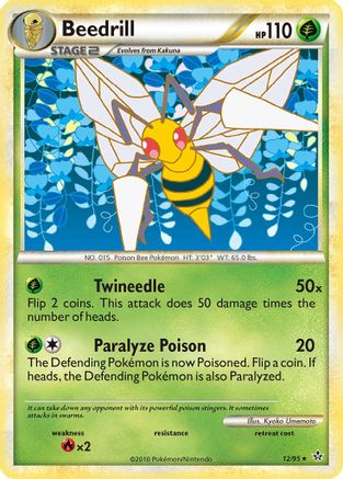 Beedrill (12) [Unleashed] Reverse Holofoil