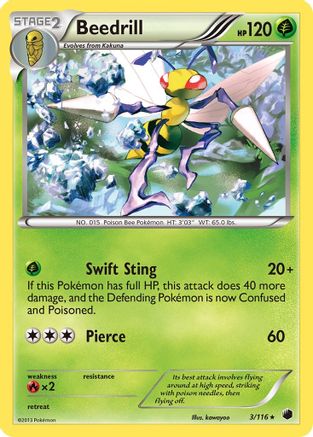 Beedrill (3) [Plasma Freeze] Reverse Holofoil