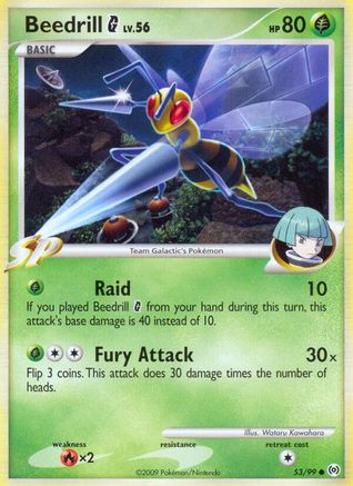 Beedrill G (53) [Arceus] Reverse Holofoil