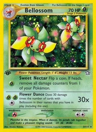 Bellossom (3) [Neo Genesis] 1st Edition Holofoil