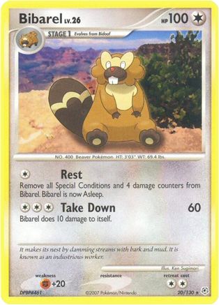Bibarel (20) [Diamond and Pearl] Reverse Holofoil