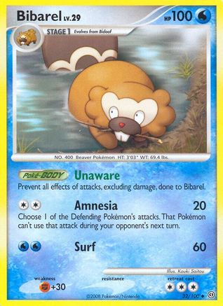 Bibarel (32) [Stormfront] Reverse Holofoil