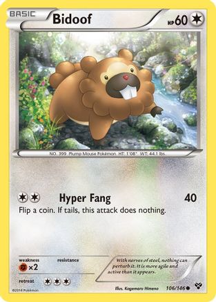 Bidoof (106) [XY Base Set]