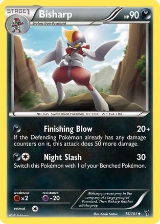 Bisharp (76) (76) [Noble Victories] Reverse Holofoil