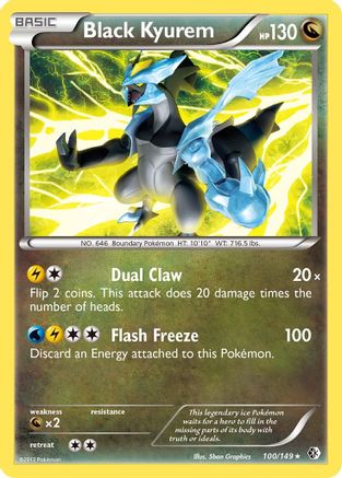 Black Kyurem (100) [Boundaries Crossed] Reverse Holofoil