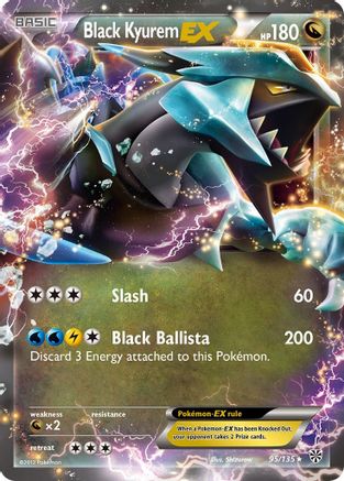 Black Kyurem EX (95) [Plasma Storm] Holofoil