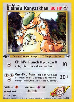 Blaine's Kangaskhan (36) [Gym Heroes] Unlimited