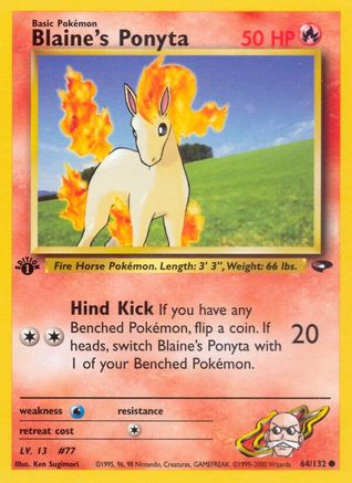 Blaine's Ponyta (64) [Gym Challenge] Unlimited