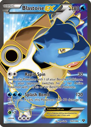 Blastoise EX (142 Full Art) (142) [XY Base Set] Holofoil