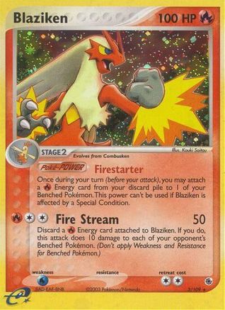 Blaziken - 3/109 (3) [Ruby and Sapphire] Reverse Holofoil