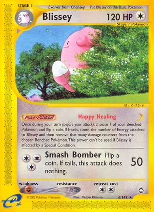 Blissey (6) [Aquapolis] Reverse Holofoil