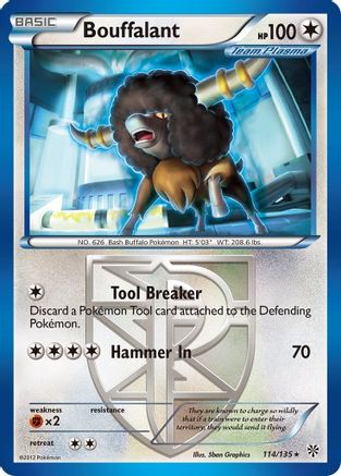 Bouffalant (Team Plasma) (114) [Plasma Storm] Reverse Holofoil