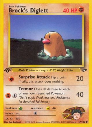 Brock's Diglett (67) [Gym Challenge] Unlimited