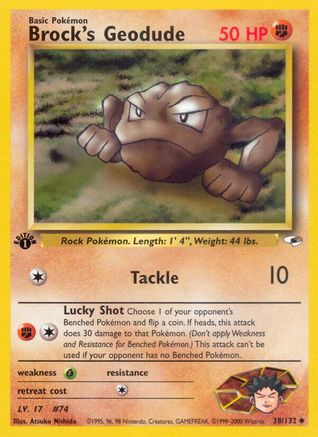 Brock's Geodude (38) (38) [Gym Heroes] 1st Edition