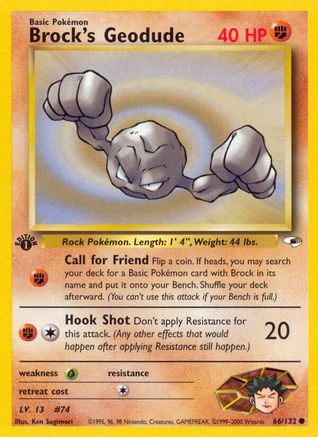 Brock's Geodude (66) (66) [Gym Heroes] 1st Edition