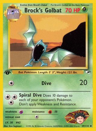 Brock's Golbat (39) [Gym Heroes] Unlimited