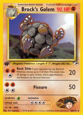 Brock's Golem (20) [Gym Heroes] Unlimited