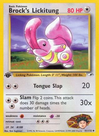 Brock's Lickitung (41) [Gym Heroes] Unlimited