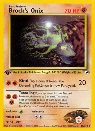 Brock's Onix (21) (21) [Gym Heroes] Unlimited