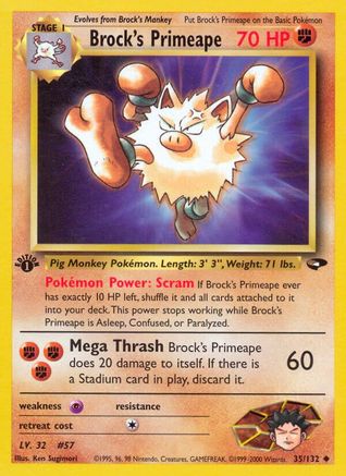 Brock's Primeape (35) [Gym Challenge] Unlimited