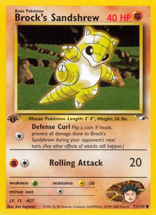 Brock's Sandshrew (71) (71) [Gym Heroes] Unlimited
