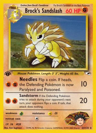 Brock's Sandslash (23) [Gym Heroes] Unlimited