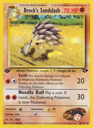 Brock's Sandslash (36) [Gym Challenge] Unlimited