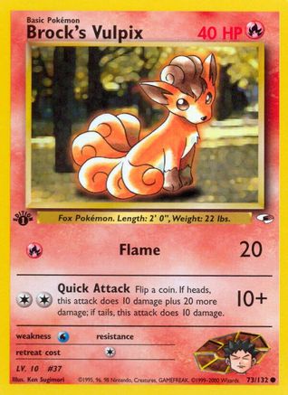 Brock's Vulpix (73) [Gym Heroes] Unlimited