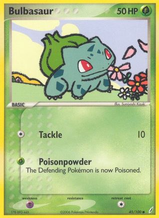 Bulbasaur - 045/100 (45) [Crystal Guardians] Reverse Holofoil