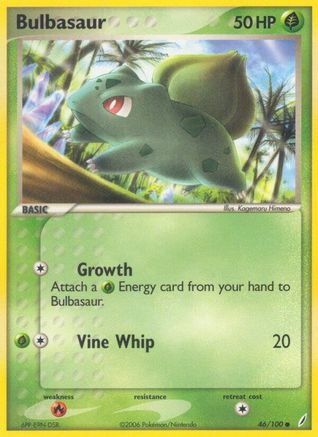 Bulbasaur - 046/100 (46) [Crystal Guardians] Reverse Holofoil