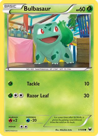 Bulbasaur (1) [Dark Explorers] Reverse Holofoil