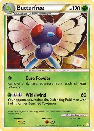 Butterfree (16) [HeartGold SoulSilver] Reverse Holofoil
