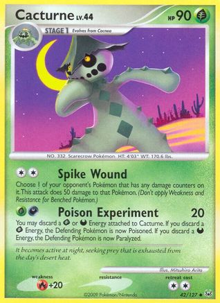 Cacturne (42) [Platinum] Reverse Holofoil