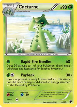 Cacturne (10) [Plasma Freeze] Reverse Holofoil