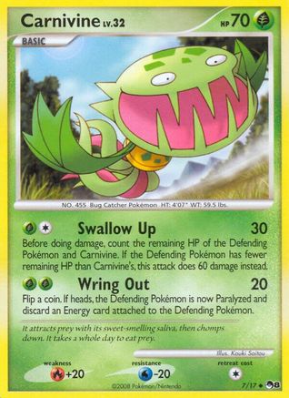 Carnivine (7) [POP Series 8] Reverse Holofoil